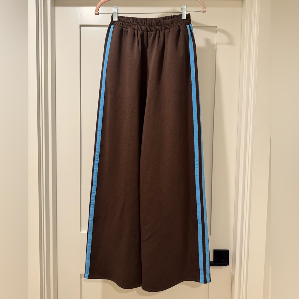 beginning boutique brown & blue striped track suit - Picture 12 of 12